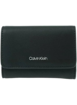 Duży Portfel Damski CALVIN KLEIN Ck Must Trifold K60K607251 BAX