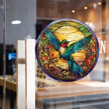 Наклейка на окно Украшение окна Легко установить ПВХ Колибри Стиль B