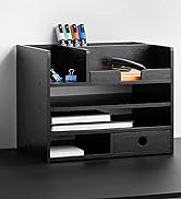 Деревянная настольная подставка для монитора Navaris из орехового дерева