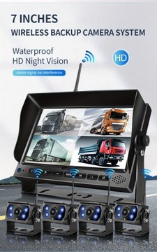 Цифровая беспроводная резервная камера, 7-дюймовый реверсивный монитор MDVR