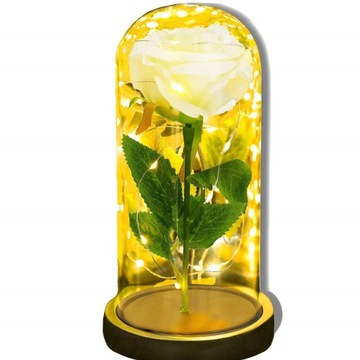 ВЕЧНАЯ РОЗА В СТЕКЛЕ LED-бокс ИДЕЯ ПОДАРКА НА ДЕНЬ МАТЕРИ