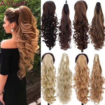 AILIADE Heat-resistant Long Wavy Hair Ponytail