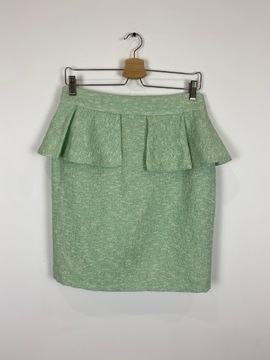 Melanżowa spódnica zielona Zara M/38