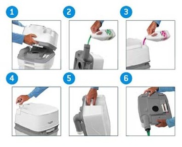 Туристический туалет для прицепа Porta Potti Qube 165 Thetford