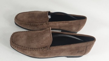 SIOUX SKÓRZANE MOKASYNY ESPADRYLE DAMSKIE R 36,5