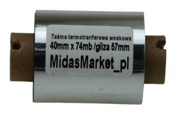 TAŚMA KALKA TERMOTRANSFEROWA 40x74 WOSK WOSKOWA