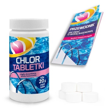 CHLOR MULTI TABLETKI DO BASENU CHEMIA BASENOWA 1KG