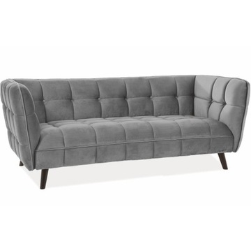Sofa Castello 3 Velvet Szara-Wenge Bluvel 14 Salon