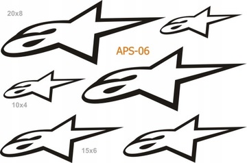 Наклейки Alpinestars на мотоциклы - различные наборы