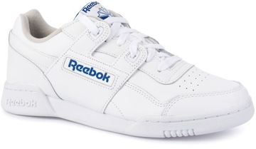 Męskie białe buty REEBOK WORKOUT PLUS sneakersy sportowe skóra r. 44