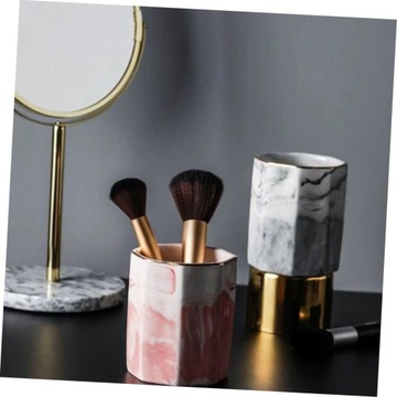 1 Мраморные кисти для макияжа Мраморный керамический подстаканник