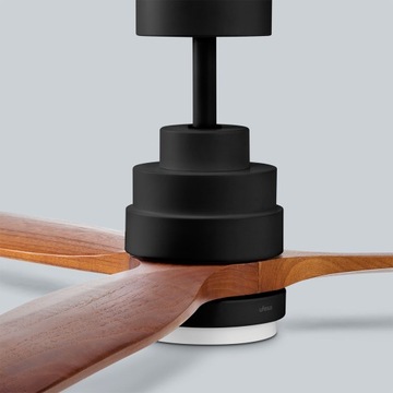 WENTYLATOR SUFITOWY UFESA WIATRAK LAMPA LED SUFITOWA DREWNIANA WENTYLATOREM