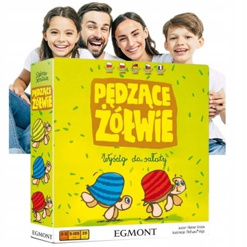 FAMILIJNA Ciekawa GRA PLANSZOWA Dziecka Wciągająca ZABAWA Pędzące Żółwie