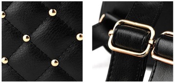 СТИЛЬНЫЙ КОЖАНЫЙ РЮКЗАК С ЗАКЛЕПКАМИ ROCK