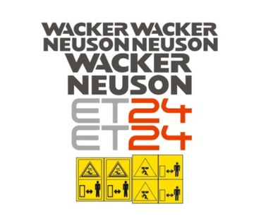 Naklejki oklejenie - WACKER NEUSON ET24
