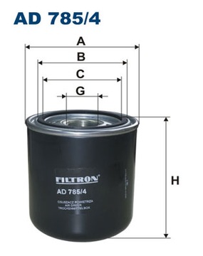 Filtr osuszacz powietrza FILTRON AD785/4 TB13941X