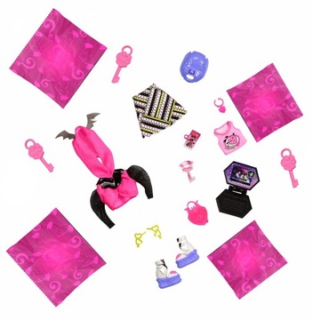 MONSTER HIGH УЖАСНЫЕ ТАЙНЫ ДРАКУЛАУРА S3 НЕОН HNF78