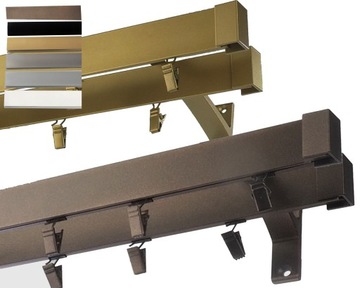 KARNISZ SZYNA ALUMINIOWA ŚCIANA SUFIT II440 KOLOR