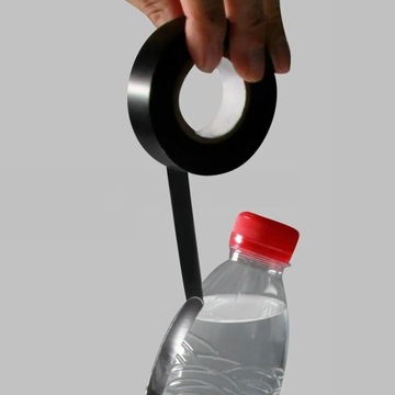 TAŚMA IZOLACYJNA CZARNA GŁADKA WODOODPORNA MOCNA SAMOPRZYLEPNA 17mm 10m V4