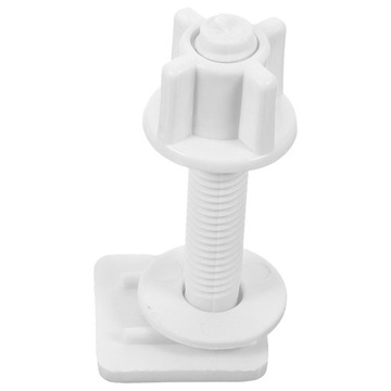 ZAŚLEPKI NA ŚRUBY TOALETOWE ŚRUBY ŁAZIENKOWE POKRYWY SEDESOWE ZESTAW MOCUJĄCY ABS