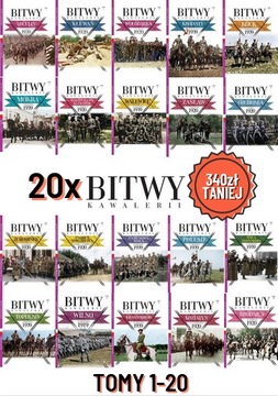 ZESTAW Bitwy Kawalerii - Tomy 1-20