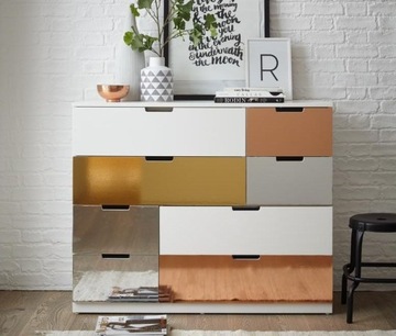 Декоративная фольга хромированный глянцевый самоклеящийся мебельный шпон DIY ширина 45 см