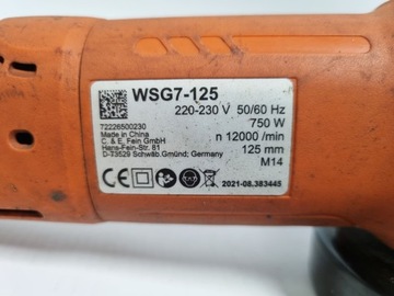 Шлифмашина Fein WSG7-125