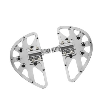 Aluminum Alloy Motorcycle Foot Pegs Rest Footrest Pedals for Electroplate