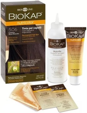 BIOKAP NUTRICOLOR 5.06 Muszkatołowy brąz 140 ml