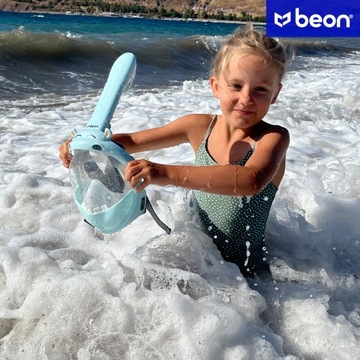 ПОЛНОЛИЦЕВАЯ ДЕТСКАЯ МАСКА ДЛЯ ПОДВОДНОГО ПЛАВАНИЯ В ВОДЕ