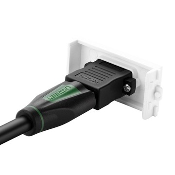 Панель Ugreen с разъемом HDMI, прямая, белая (ММ113)