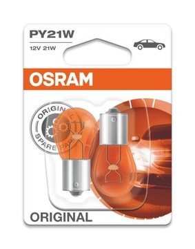 OSRAM PY21W ŻARÓWKA HALOGENOWA ORIGINAL 2SZT.