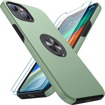 ETUI PLECKI NA IPHONE 14 SZKŁA HARTOWANE PODSTAWKA