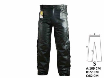 SPODNIE MOTOCYKLOWE SKÓRZANE NAL-692 S