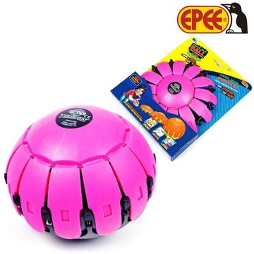 ЛЕТАЮЩИЙ НЛО ДИСК 2 В 1 РОЗОВЫЙ ШАР 21 СМ