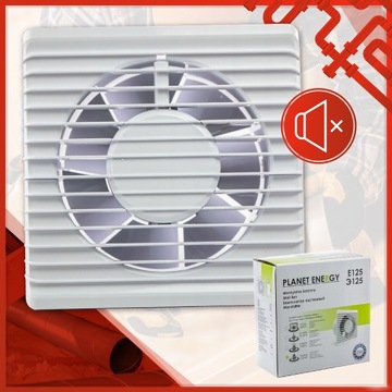 ДОМАШНИЙ НАСТЕННЫЙ ВАННЫЙ ВЕНТИЛЯТОР FI 100 С КОМПЛЕКТОМ ОБРАТНЫХ КЛАПАНОВ