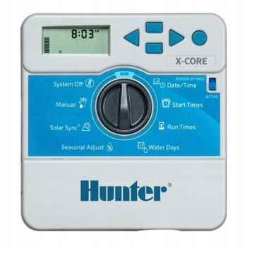 STEROWNIK NAWADNIANIA 4 SEKCJE HUNTER X-CORE XC-401I-E WEWNĘTRZNY WYDAJNY