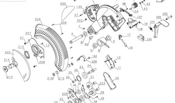 Нижняя крышка для пилы DeWalt DW718.