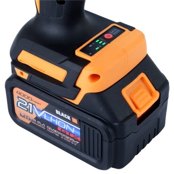 АККУМУЛЯТОРНЫЙ гайковерт 4 AH X2 BAT.ЧЕРНЫЙ ДЛЯ КОЛЕС 500 НМ POWER ЧЕРНЫЙ