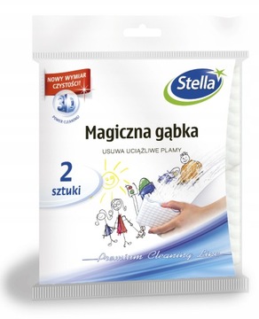 Stella Gąbka ZMYWAK 2szt. Magiczny 3D USUWA PLAMY