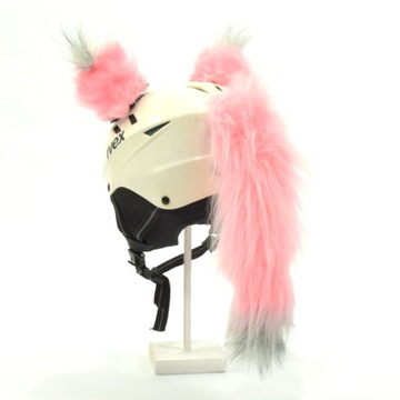 Украшение горнолыжного шлема - ШАРИКИ + ХВОСТ.