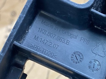 GD VW SCIROCCO 1K8 VÝZTUHA NÁRAZNÍKU ZADNÍHO 1K8807863B ORIGINÁLNÍ