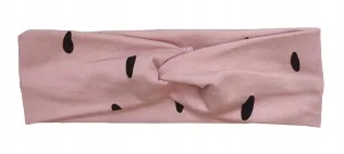 Opaska cętki na różu 50-52 cm
