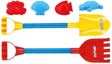 ЛОПАТА И РАББЫ 55 см + ФОРМА ДЛЯ ЛОДКИ И ВЕДРА