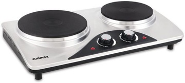 Электрическая нагревательная плита, состоящая из двух частей, с двойной регулировкой температуры.