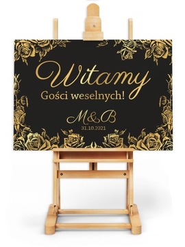 PLAKAT WESELNY ŚLUBNY 50x70cm personalizowany