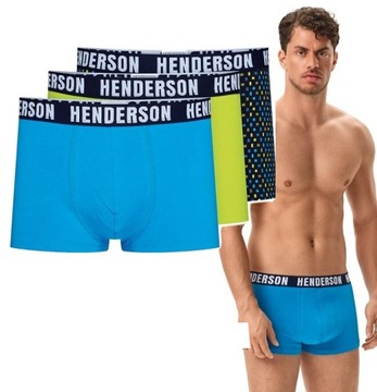 BOKSERKI MĘSKIE HENDERSON 41929 Jet BAWEŁNIANE 3 SZTUKI 3XL