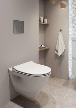 Кнопка смыва Cersanit CIRCLE BASE белая