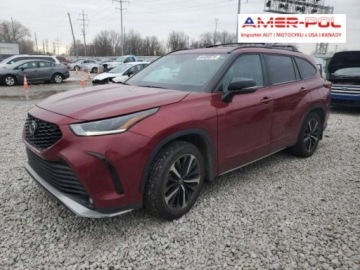 Toyota Highlander III 2022 Toyota Highlander 2022, 3.5L, 4x4, XSE, od ubezpieczalni 3.5 Benzyna 295KM