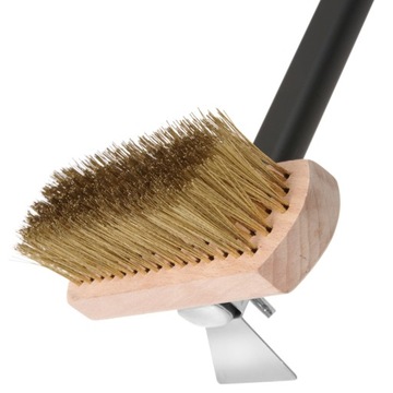 Щетка для чистки духовки для пиццы с медной щетиной, длина 1320 мм - H